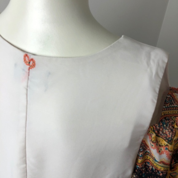 Luxology • Ivory Boho Print Cold Shoulder Dress 4 - Picture 10 of 12